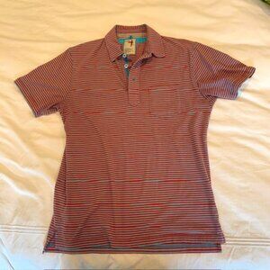 Excellent condition Men's Relwen Medium striped polo shirt